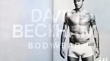 David Beckham a pozat din nou în lenjerie intimă GALERIE FOTO