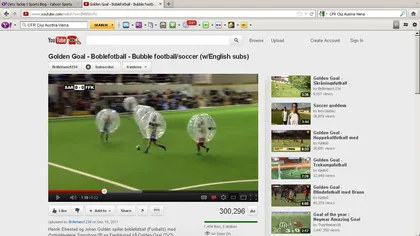 Invenţiile trăznite ale norvegienilor: fotbalul în bule VIDEO