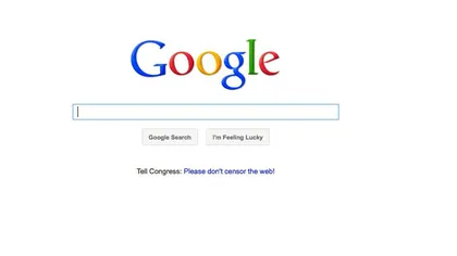 Google protestează împotriva SOPA