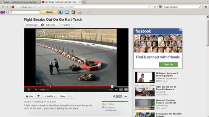 Cea mai ciudată bătaie pe o pistă de karting VIDEO