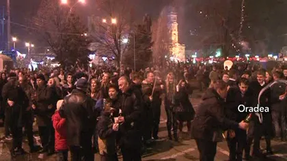 Zeci de mii de români au petrecut Revelionul în stradă VIDEO