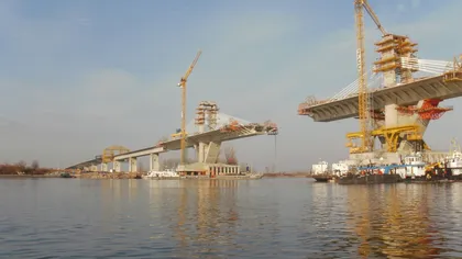 Podul peste Dunăre de la Calafat va fi gata în noiembrie. Cum arată acum