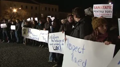 Miting de solidaritate cu Raed Arafat, la Cluj VIDEO
