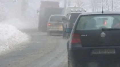 15 drumuri judeţene, închise din cauza zăpezilor în judeţul Constanţa