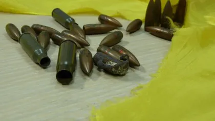 Două pistoale şi 69 de cartuşe, găsite de o angajată de la Salubritate într-un tomberon din Bârlad