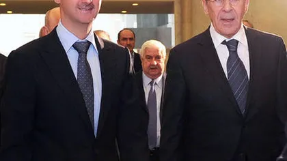 Serghei Lavrov, primit cu braţele deschise la Damasc de susţinătorii regimului sirian
