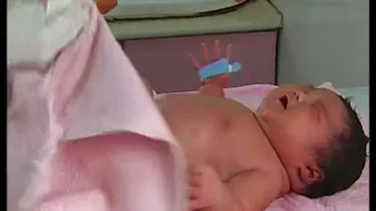 Cel mai gras bebeluş născut în China are 7 kg VIDEO