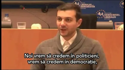 Un român a ridicat Parlamentul European în picioare VIDEO