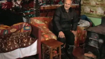 Drama unui bătrân. Un maramureşean de 82 de ani trăieşte dintr-o pensie mizerabilă de 6 lei VIDEO