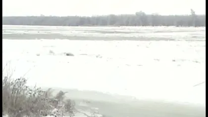Dunărea, fluviu de gheaţă VIDEO