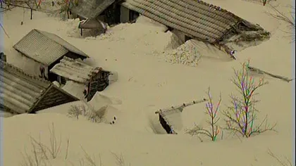 Ialomiţa, acoperită de zăpadă. Mai multe sate sunt izolate de opt zile