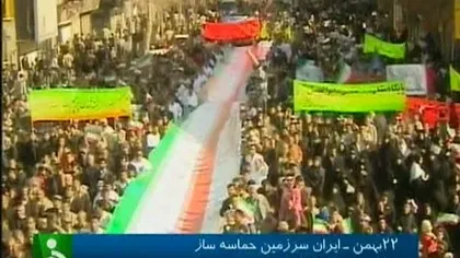 Zeci de mii de iranieni au ieşit în stradă să sărbătorească 33 de ani de la revoluţia islamică