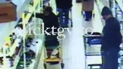 Un italian a fost prins la furat într-un supermarket din Dâmboviţa VIDEO