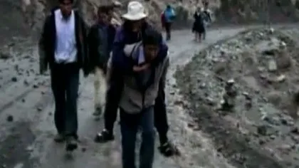 Sute de turişti au rămas blocaţi în Machu Picchu din cauza inundaţiilor VIDEO