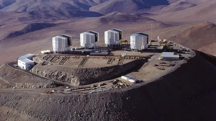 Cel mai mare telescop virtual din lume, creat din reunirea semnalelor a patru telescoape