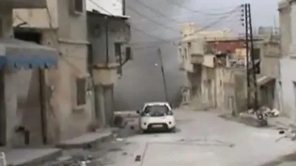 Imagini de război, filmate în oraşul sirian Homs