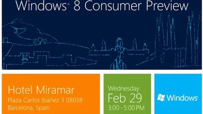 E oficial. Windows 8 Consumer Preview va fi lansat pe 29 februarie