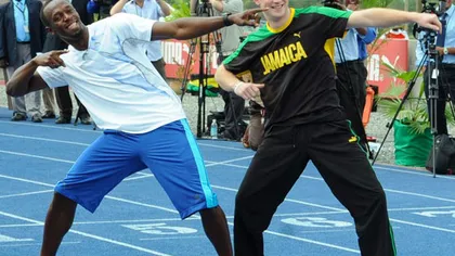 Prinţul Harry a savurat din plin victoria în faţa lui Usain Bolt GALERIE FOTO