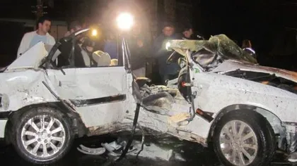 Accident tragic la Sibiu, cu 160 km/oră, după şase beri VIDEO