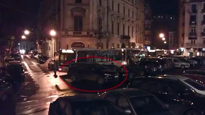 Şmecher cu SUV a blocat 7 autobuze timp de o oră, în centrul Capitalei FOTO şi VIDEO