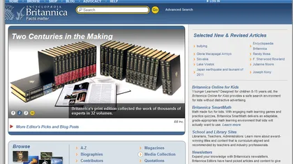 Encyclopaedia Britannica renunţă la ediţiile tipărite