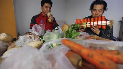 Muzică vegetală proaspătă, făcută de doi fraţi chinezi, din morcovi, lotus sau dovlecei VIDEO
