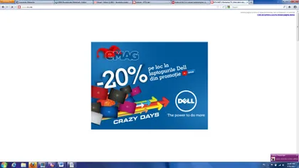eMAG lansează Crazy Days. Reduceri de 20% pentru laptopurile Dell