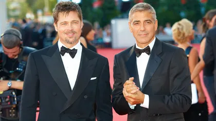 Brad Pitt şi George Clooney, pe scenă pentru a susţine căsătoriile între persoane de acelaşi sex