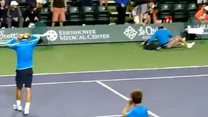Nadal face victime la Indian Wells. Vezi ce a păţit un spectator înnebunit după spaniol VIDEO