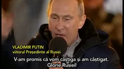 Putin, cu lacrimi în ochi, susţine că alegătorii nu au permis 