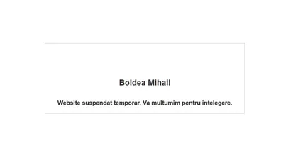 Fuge MIHAIL BOLDEA, dispare şi site-ul lui