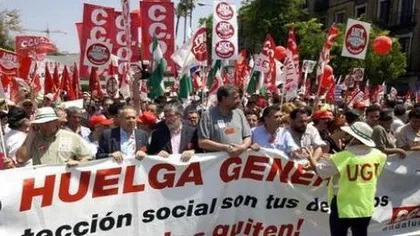 Prima grevă generală împotriva noului Guvern de la Madrid