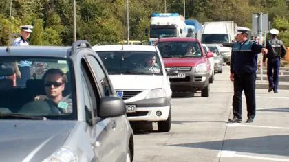 Circulaţie rutieră dificilă pe DN 1, pe sensul de mers către Braşov