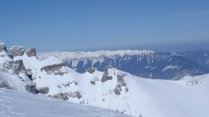 În Bucegi, stratul de zăpadă măsoară jumătate de metru