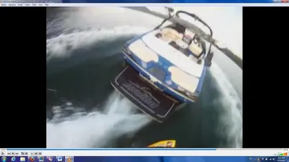 INCREDIBIL! Face surf tras de barca goală VIDEO