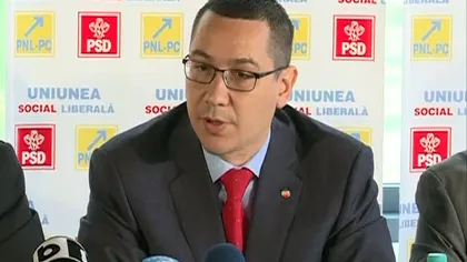 Negocieri la USL. Ponta: Diseară, la 21.10, prezint noul Guvern