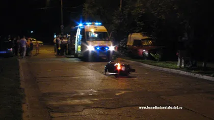 Bârlad. Un tânăr a murit după ce a intrat cu motoscuterul în copac