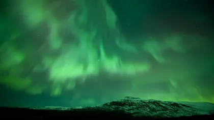 Spectacolul luminilor: Aurora boreală, surprinsă într-un filmuleţ uimitor VIDEO