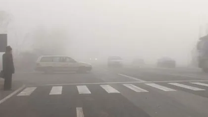 Ceaţă în Bucureşti. Pe centura Capitalei, dar şi pe DN1, traficul este îngreunat