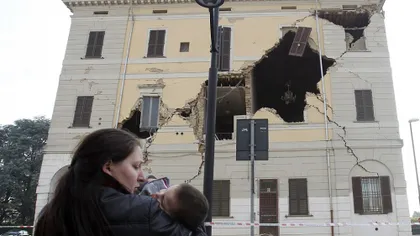 Sute de români sinistraţi după cutremurul din Italia