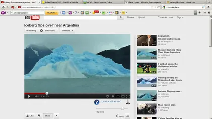 Spectacolul naturii în Patagonia. Vezi cum Oceanul înghite un gheţar VIDEO