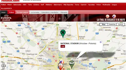 Jurnaliştii de la Marca încurcă stadioanele: localizează Arena Naţională în Polonia FOTO
