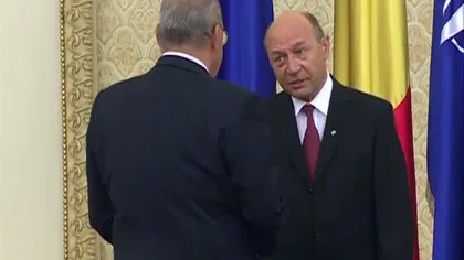 Traian Băsescu a ezitat înainte să dea mâna cu Andrei Marga VIDEO