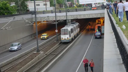 PRIMELE IMAGINI de la accidentul de tramvai din Pasajul Lujerului