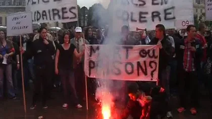 2.000 de poliţişti au manifestat în centrul Parisului VIDEO