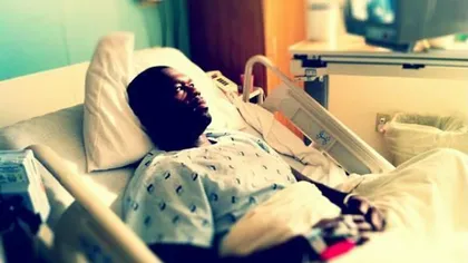 Imagini inedite cu 50 Cent, pe un pat de spital