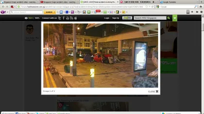 Accident înfiorător în Singapore. Un Ferrari spulberă un taxi VIDEO