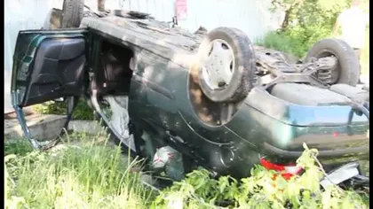 Cascadorie cu un şofer beat în Botoşani VIDEO