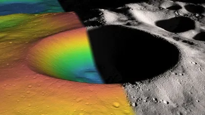 Apă pe Lună: NASA a descoperit un crater acoperit cu gheaţă