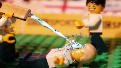 Marile momente de la Europene, reconstituite din piese Lego VIDEO